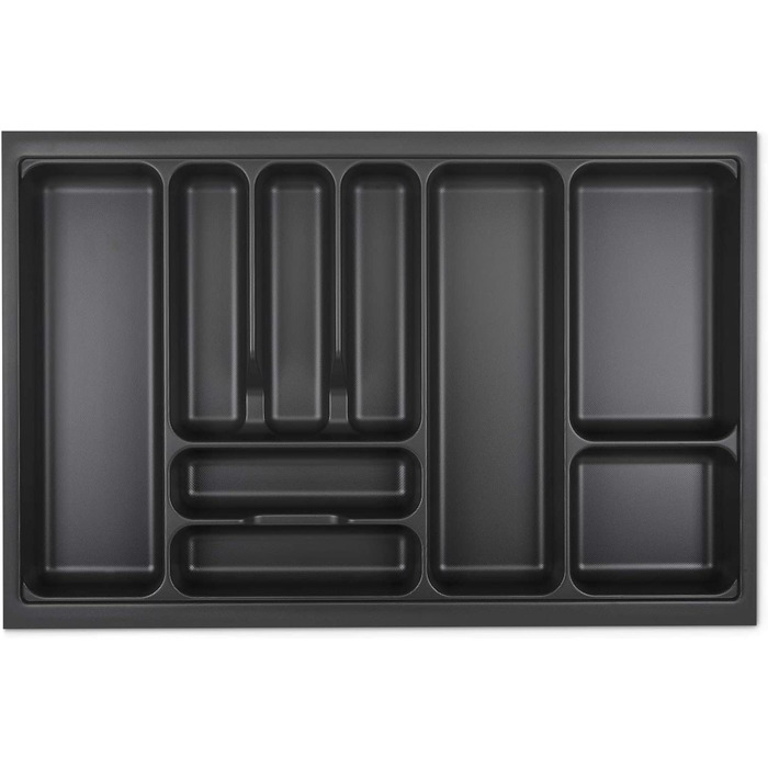 Вставка для столових приборів Orga-Box VIII 711x480 мм, лавово-сіра з перловою структурою, для шаф 800 мм Häcker Küchen