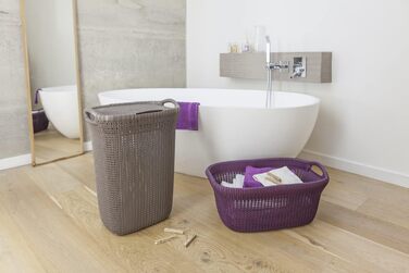 Кошик для білизни Curver KNIT 57 л, 45x34x61,5 см, коричневий