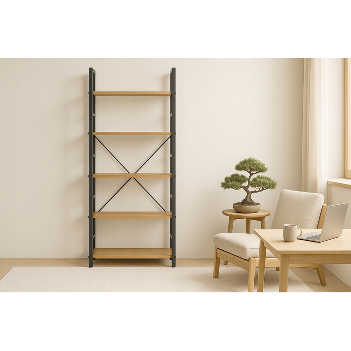 Стелаж Kontrasto, 60 x 157 x 30 см, дуб
