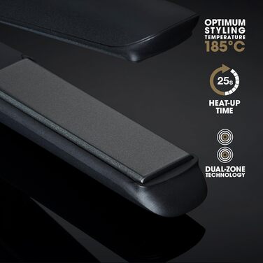 ghd gold – професійний випрямляч для волосся, 185°C, двозонна технологія, для випрямлення, завивки та хвиль, чорний, стара упаковка