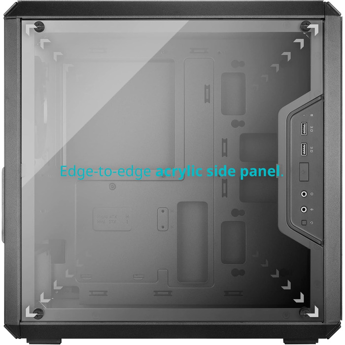 Корпус для ПК Cooler Master MasterBox Q300L, Micro-ATX/Mini-ITX, USB 3.0, прозоре бокове вікно