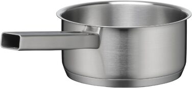 Каструля WMF Ultimate Cool 16 см без кришки, 1,4 л, індукційна, нержавіюча сталь Cromargan, матова, мірна шкала, можна мити в посудомийній машині, маленький молочний сотейник