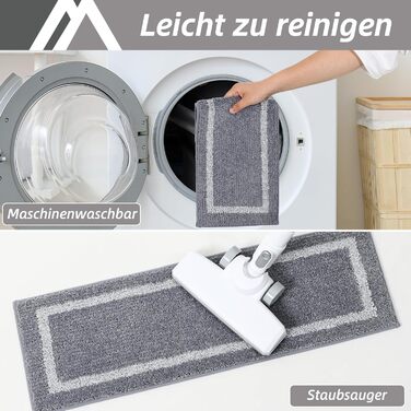 Набір самоклеючих килимків для сходів COSY HOMEER 70x22 см, 4 шт, сірий, поліестер, протиковзкі, машинне прання