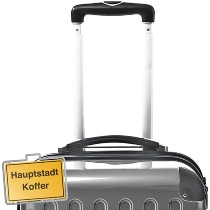Набір валіз HAUPTSTADTKOFFER Alex 3 шт. жорсткий корпус, глянцевий, унісекс, 235 л, розміри S/M/L, червоний/малиновий/сріблястий