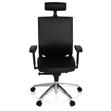 Офісне крісло / Крісло керівника PORTO MAX HIGH Leather Black HJH OFFICE