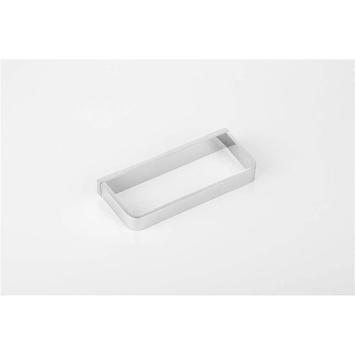 Flybath Кільце для рушників, масивна латунь, квадратна форма, хром, 20 см, для ванної та кухні, настінне кріплення