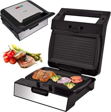 Електричний гриль Syntrox Germany MM-1400W знімні пластини
