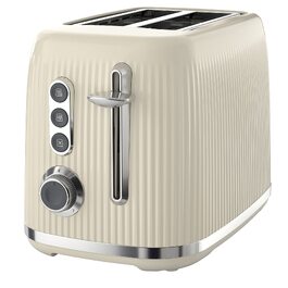 Тостер Breville Mutiger 2-слотовий кремовий з широкими прорізами, хром-срібло (VTR003)