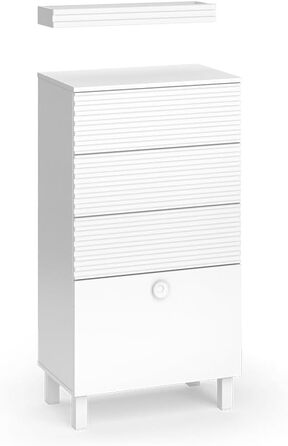 Пенал для ванної Vicco Sola, білий, 60x113 см, 4 шухляди