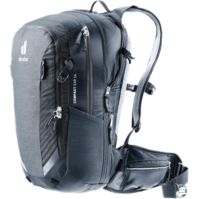 Велосипедний рюкзак Deuter Compact EXP 14, графітово-чорний