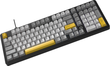 Дротова магнітна клавіатура Ajazz AK980 MAX Magnetic switches Black Grey Yellow (AK980-MAX-M-BGY)