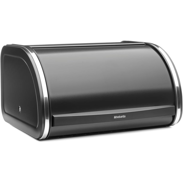 Хлібниця Brabantia Rollbrotkasten для хліба та булочок, сталева, матово-чорна, середній розмір