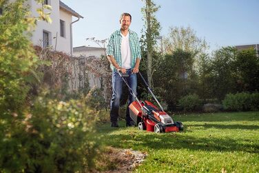 Акумуляторний газонокосарка Einhell City GE-CM 18/30 Li-Solo Power X-Change (18 В, 30 см, Brushless, 25 л, 30-70 мм)