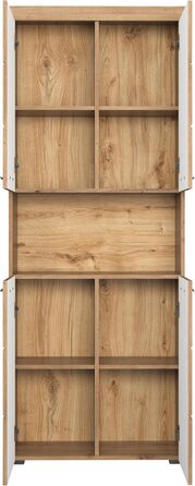 Шафа для ванної кімнати Trendteam Amanda, висока, широка, 73x190x31 см, дуб асті, сучасний дизайн