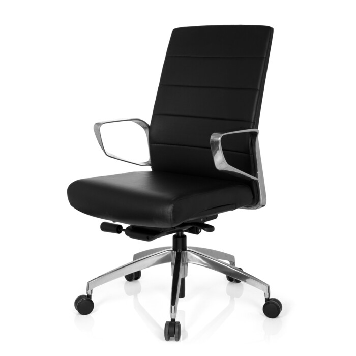 Офісне крісло PROVIDER зі штучної шкіри чорний hjh OFFICE