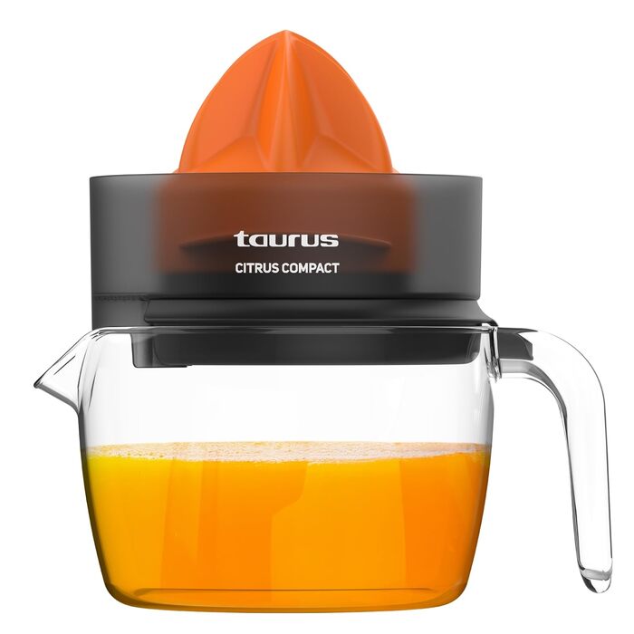 Citrus Compact Taurus - Електрична цитрусовижималка 800 мл, 30 Вт, BPA-free, подвійний рух, прозора