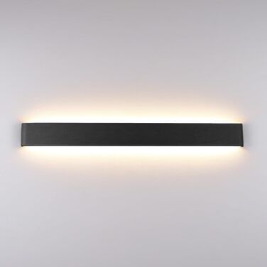 Світлодіодний настінний світильник Klighten 30W, 91 см, 3000 Лм, сучасна двостороння LED бра для спальні, вітальні, коридору, тепле біле світло 3000K, чорний