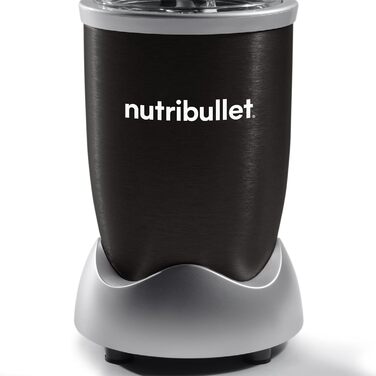Смузі-блендер Nutribullet Pro 900 Вт, компактний, з чашею 700 мл, електричний міксер для смузі, чорний, легке очищення