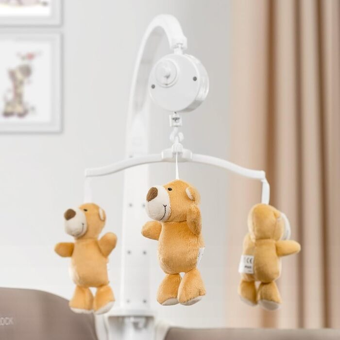 Дитяче туристичне ліжечко Hauck Babycenter Zoo з вкладкою для новонароджених, пеленальним столиком, ігровою дугою з музикою, поличкою для речей, колесами, матрацом і сумкою, регульоване по висоті, складане