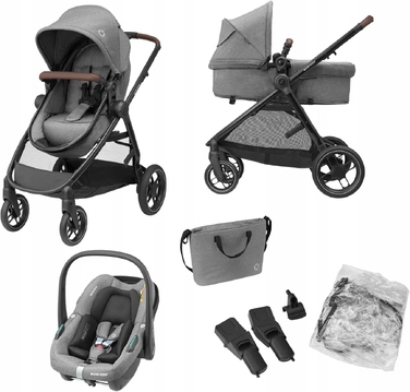 Дитячий візок 3в1 Maxi-Cosi Zelia S Trio, сірий
