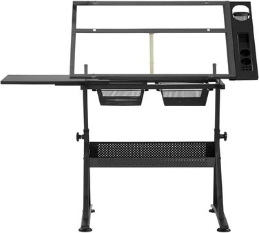 Стіл для малювання Fromm & Starck Star_Desk_09, архітектурний, робочий, зі склоповерхнею, регульований нахил, 120x60x90 см