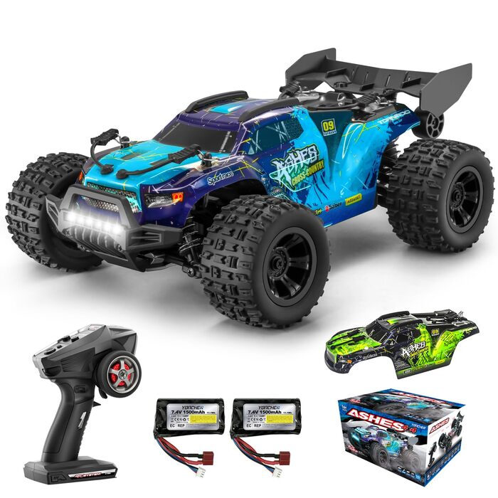 RC Автомобіль YONCHER 18101 1:18 4WD, 40 км/год, для дітей та дорослих, позашляховик, монстр-трак, 2 акумулятори, 70+ хв роботи