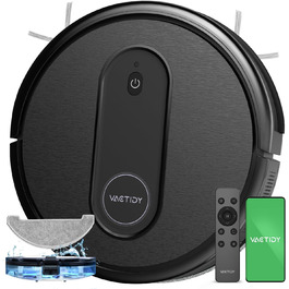 Робот-пилосос Vactidy Nimble T7 з функцією вологого прибирання, 2800Па, 120 хв автономної роботи, керування через Alexa, App, Siri, для шерсті тварин і килимів