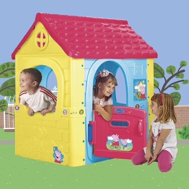 Дитячий будиночок FEBER Fantasy House Pepa Pig, багатокольоровий, для дітей 2-6 років, з дверцятами, для вулиці та дому, легко збирається