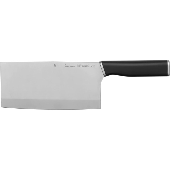 Набір ножів WMF Kineo з підставкою (6 предметів), Made in Germany: 4 ножі, кухоні кусачки, бамбукова підставка, Performance Cut, сталь Messerblock Asia