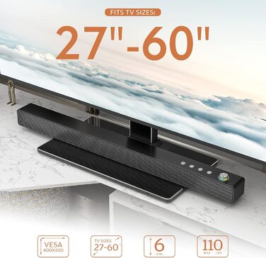 Універсальна підставка для телевізора 27-55" LCD/LED, 9 рівнів регулювання висоти, загартоване скло, кабель-менеджмент, VESA 400x400, HT08B-001