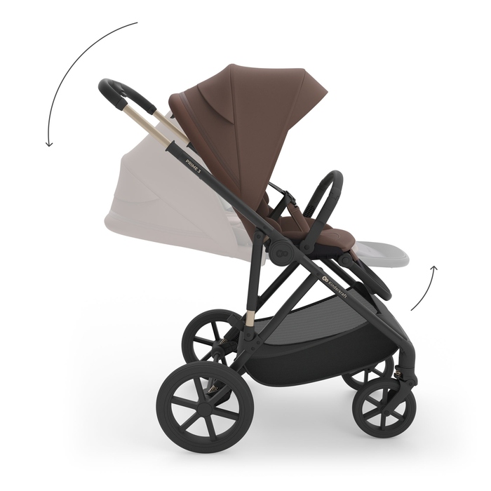 Дитячий візок Kinderkraft PRIME 3 3в1 2026 VELVET MOCCA