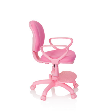 Дитячий стілець / дитячий письмовий стілець KID COLOUR тканина рожевий hjh OFFICE