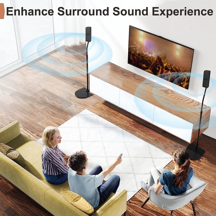 Стійка для акустичних систем Bose з кріпленням Slideconnect, сумісна з Bose Surround 700, OmniJewel, Lifestyle 650, CineMate GS II
