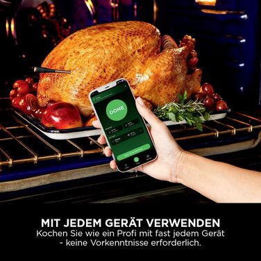 Бездротовий термометр Ninja ProChef для приготування їжі, гриля та Air Fry, Bluetooth, 50м, водонепроникний, WP100EU