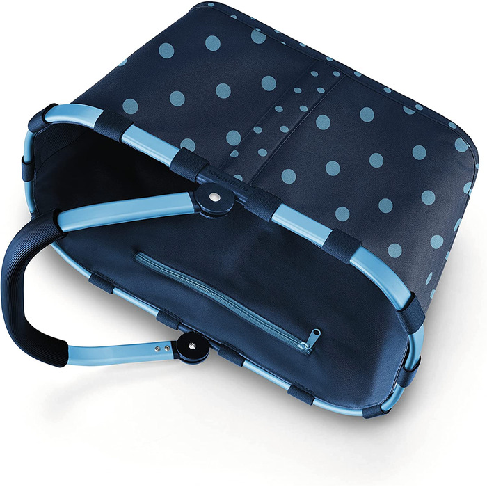Кошик для покупок reisenthel Carrybag Mixed Dots Blue, 22 л, міцний поліестер, синій з крапками