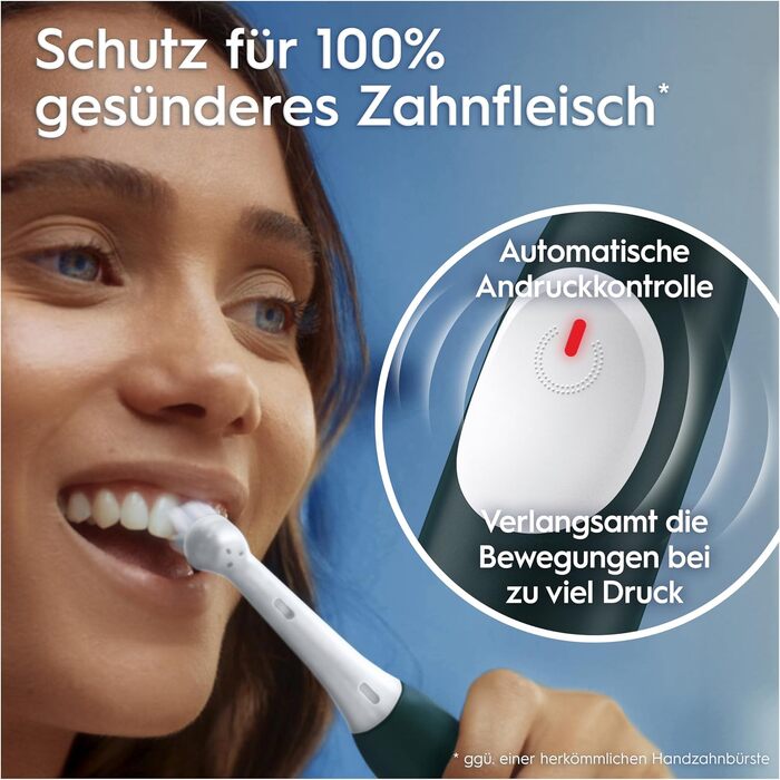 Електрична зубна щітка Oral-B iO Series 2 з магнітною технологією, 3 режими чищення, колір Forest Green