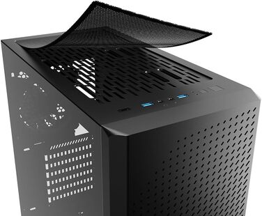 Корпус для ПК Sharkoon VS9 RGB Midi ATX, чорний