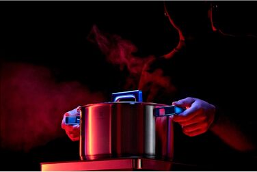 Каструля WMF Ultimate Cool 16 см без кришки, 1,4 л, індукційна, нержавіюча сталь Cromargan, матова, мірна шкала, можна мити в посудомийній машині, маленький молочний сотейник