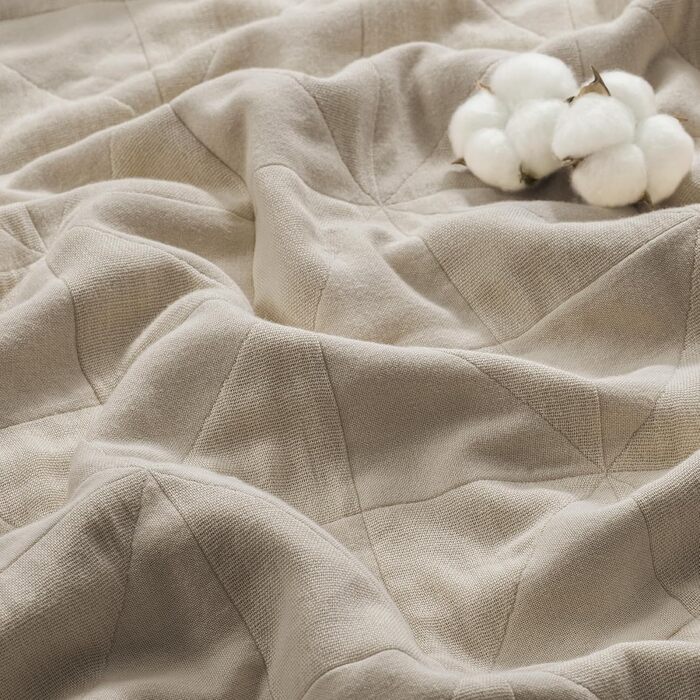 Покривало з муслінової бавовни Exclusivo, літня легка ковдра 100% бавовна, хакі, 220 x 240 см