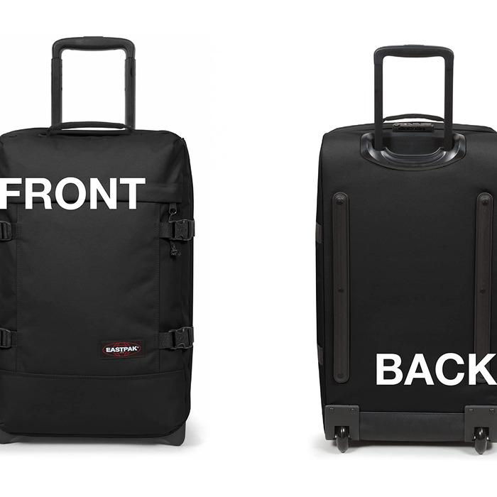 Валіза Eastpak TRANVERZ S 42 л, чорна, 51x32,5x23 см, універсальний розмір