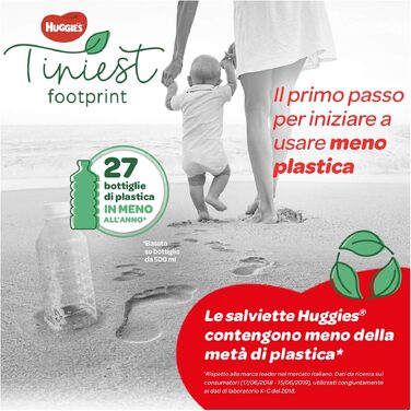 Вологі серветки для дітей Huggies All Over Clean, 10 паків по 56 шт (загальна кількість 560 шт), набір на місяць