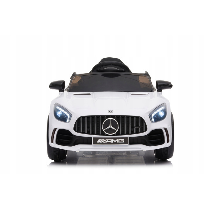 Дитячий електромобіль Mercedes GTR-S: м'які колеса EVA, шкіряне сидіння, пульт ДК, червоний