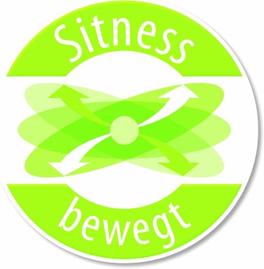 Офісний табурет Topstar Sitness High Bob, алюмінієва база, білий/чорний