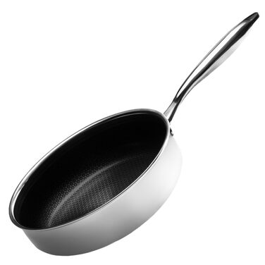 Сотейник Onyx Cookware 26 см, 3.7 л — глибока сковорода для всіх типів плит (включаючи індукцію), антипригарне покриття, сталь/алюміній, до 260°C, без PFAS