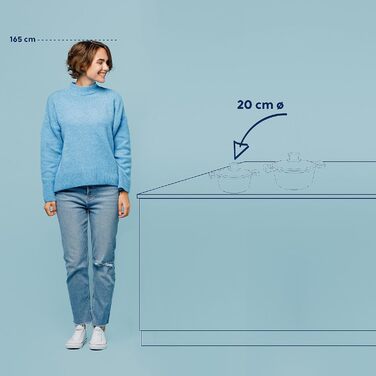 Каструля Kela Stella Nova 20 см, 2,2 л, алюмінієва, антипригарна, чорна, з кришкою, для всіх плит