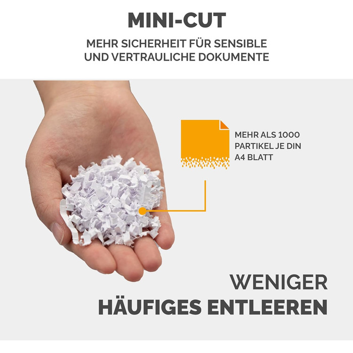 Шредер Fellowes Microcut P5: знищення 2000+ частинок/A4, 10 листів, Powershred 10M, для офісу/дому, 19л кошик, захист від несанкціонованого доступу