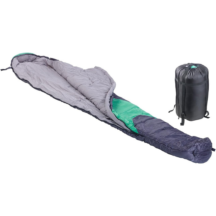 Спальний мішок Semptec Urban Survival Technology мумія для кемпінгу, 3-сезонний, 400 г/м², 230x85x70 см, компактний, для намету і туристичних походів