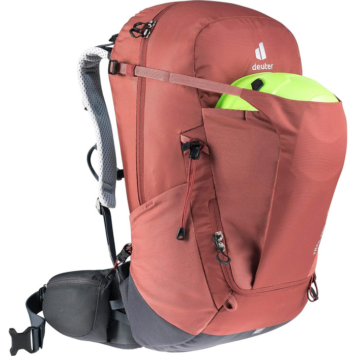 Жіночий туристичний рюкзак Deuter Trail Pro 30 SL, 30 л, червоно-графітовий