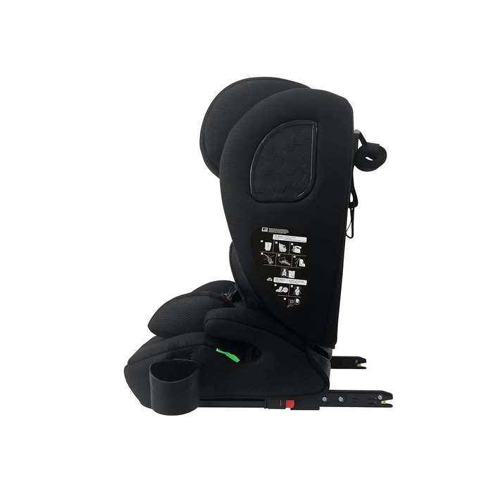 Автокрісло Nania Milano Isofix 76-150 см, 9-36 кг, 15 міс - 12 років, чорно-сіре
