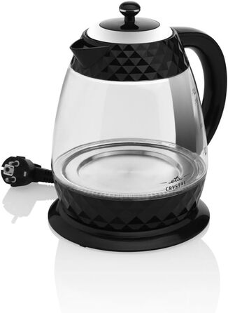 Електрочайник ETA Design Crystal 2200 Вт, 1,7 л, з фільтром від накипу, індикатором рівня води та LED-підсвіткою, знімна кришка